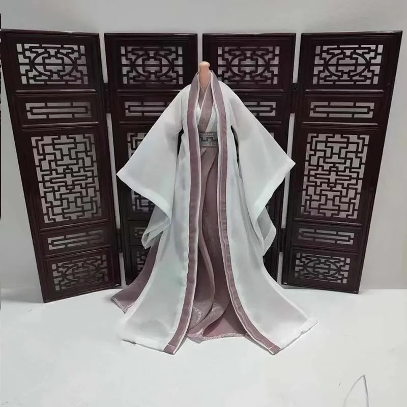 1/6 Scale Hanfu Ancient Style Dress Cosplay Costume Five Colors Clothes Model for 12in 30cm Female Soldier Action Figure Body