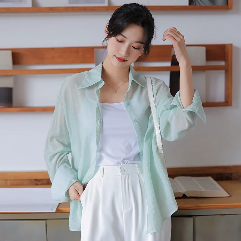 Fashion New Casual Long Sleeve Turn Down Collar Women Shirt White Shirt Blouse Women Tops Blusas Para Mujer Shirts Blouses A523