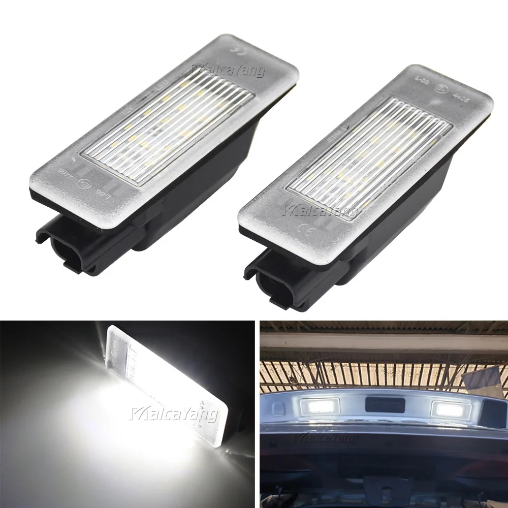 2PCS License Plate Light 6340G9 6340F0 6340 G3 For Peugeot 308 3008 308CC 106 1007 207CC 307 3008 406 407 607 806 807 508