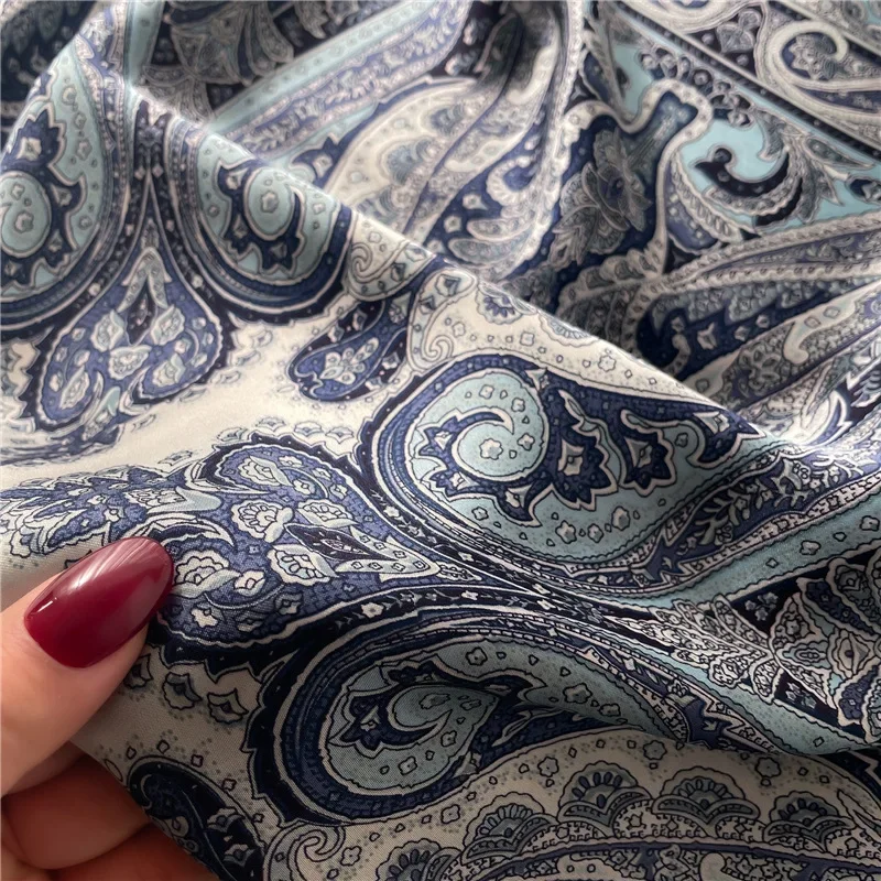 70 سنتيمتر مربع فاخر الكاجو طباعة لينة وشاح من الساتان السيدات عقال الأوشحة الشعر الصغيرة الفرقة الإناث منديل باندانا Foulard #6