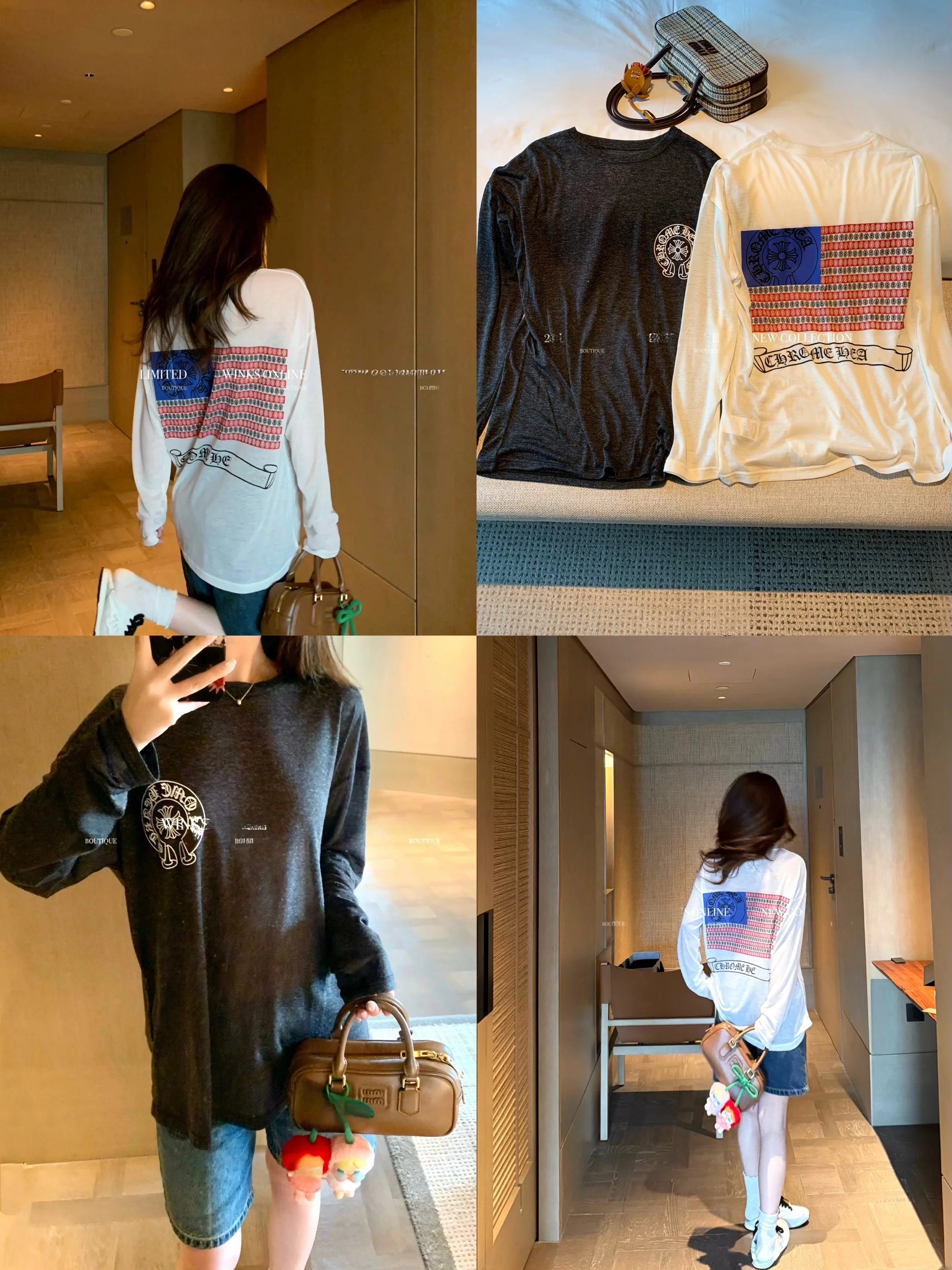 

Легкая длинная футболка-свек в стиле ретро с принтом санскрит, свободный утягивающий хлопковый круглый топ с защитой от солнца для женщин