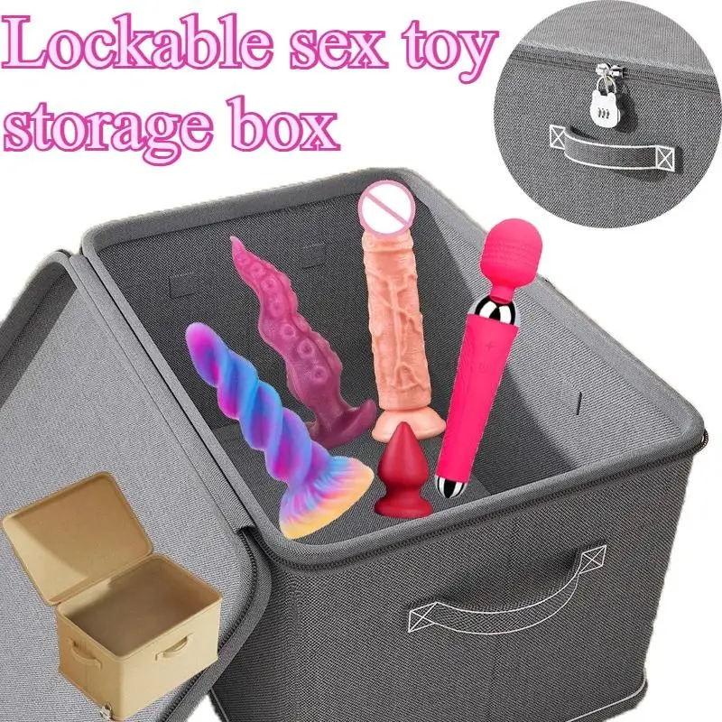 Password Protected Adult Toy Storage Box Lockable Privacy Organizer Case Waterproof Discreet Container for Personal Use 1Pcs