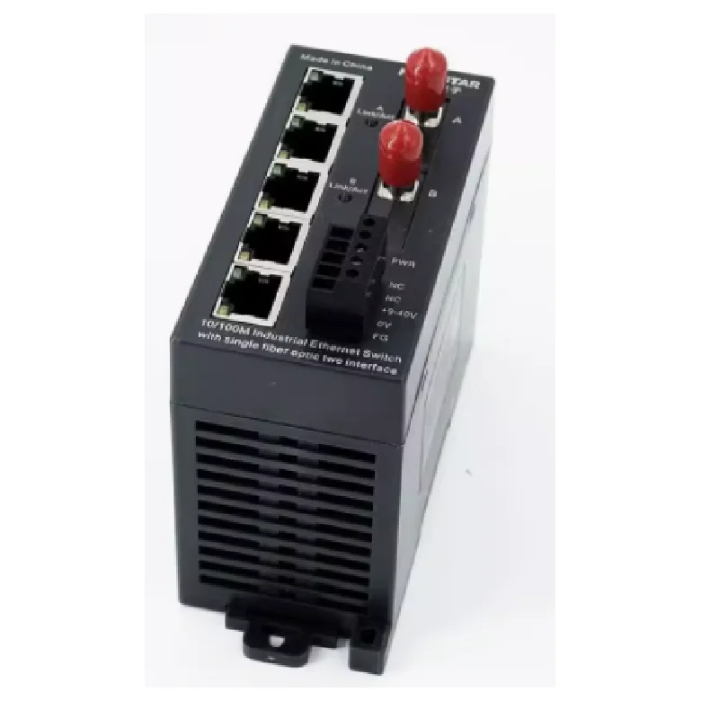 FO2-IE5-S single fiber 2-optical 5-electrical industrial single-mode fiber link adapter