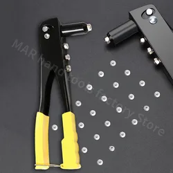 Household Rivet Gun 2.8/3.2/4.0/4.8mm Nozzle Hand Tool Professional Manual Riveter Blind Rivet Pliers Gun DIY Automotive Tools