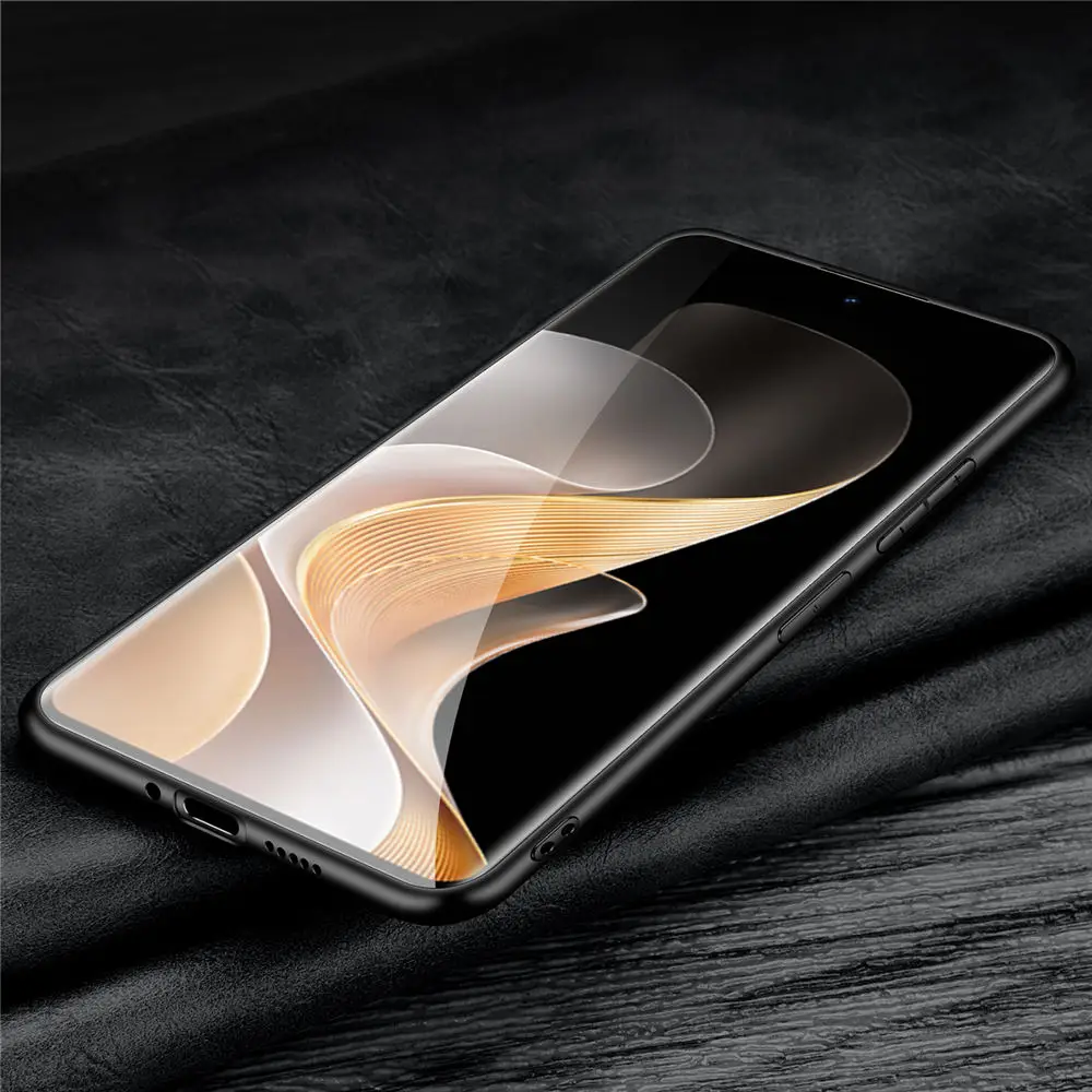 Тонкий чехол из натуральной яловой кожи личи для Vivo S19 Pro S19, матовая деловая задняя крышка