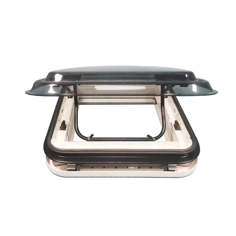 Imagen 3: Techo Solar de Aluminio para Caravana ATV, 500x500mm, con Mosquitera, Accesorios para Auto