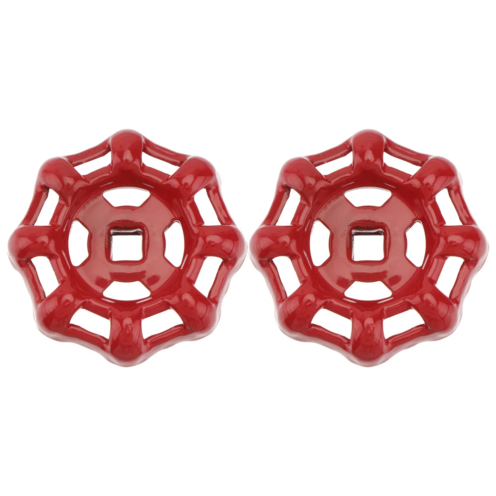 2 Pcs Broach Gate Valve Handle Decor Replacement Wheel 650X650X200CM Cast Iron Faucet Water Pipe Fitting