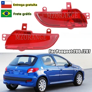Rear shock absorber light for peugeot 206 plus 207 hatchback sedan tail brake signal fog light bulb accessories without lamp 12 Main Sales Led Lad Lantern Peugeot 206 - №10