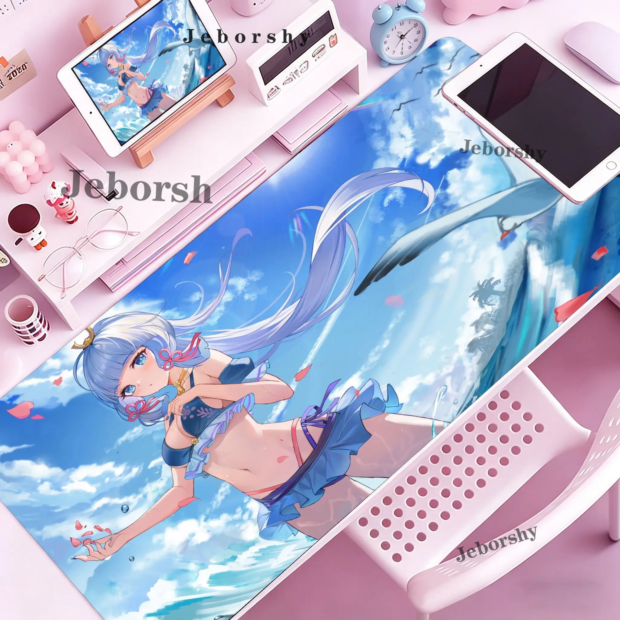 mouse-pad-anime-kawaii-girl-com-impressao-hd-kamisato-ayaka-mousepad-grande-para-computador-pc-gamer-tapete-de-mesa-genshin-impact