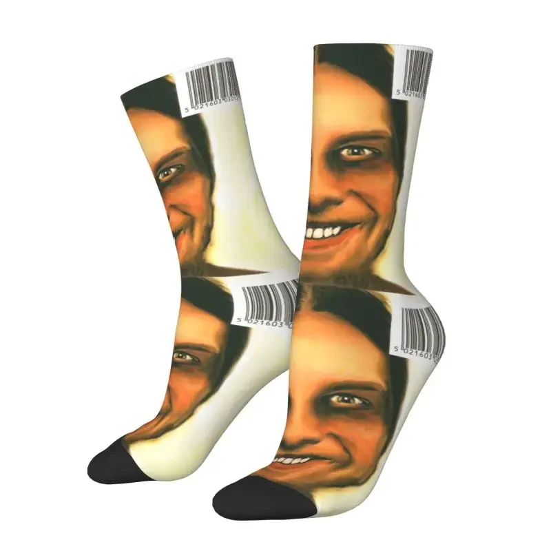 Novelty Mens Aphex Twin Crazy Socks Unisex Comfortable Breathable Hip Hop Non-Slip Funny Electronic Music Artist Crew Socks