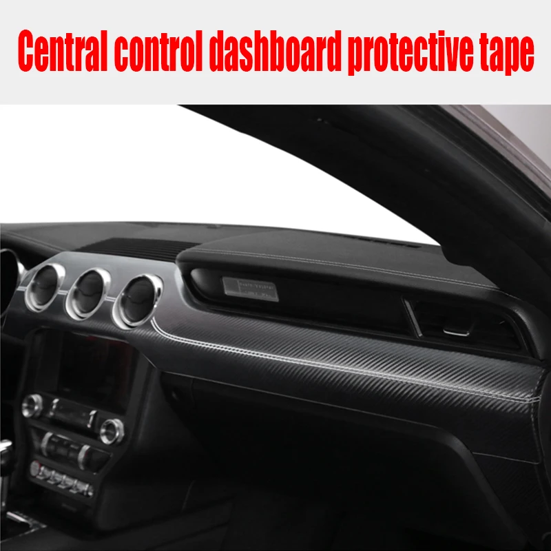 for Ford Mustang 2023 2022 2021 2018 2017 2016 2015 Protective sticker made of plush material for the central control dashboard