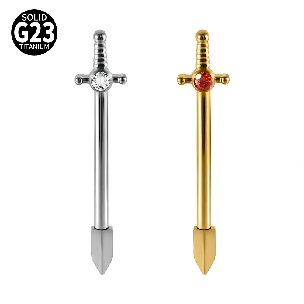2pcs Titanium Cone Opal Nipple Shiled Bars Piercing 14G Internally Thread Sexy Mamilo Piercings Barbell Piercings Women Jewelry