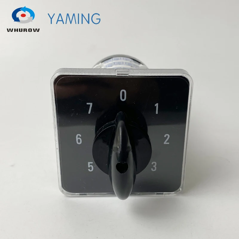 Rotary switch knob 8 position 0-7 YMZ12-32/4 universal manual electrical changeover cam switch 32A 690V 4 section high quality