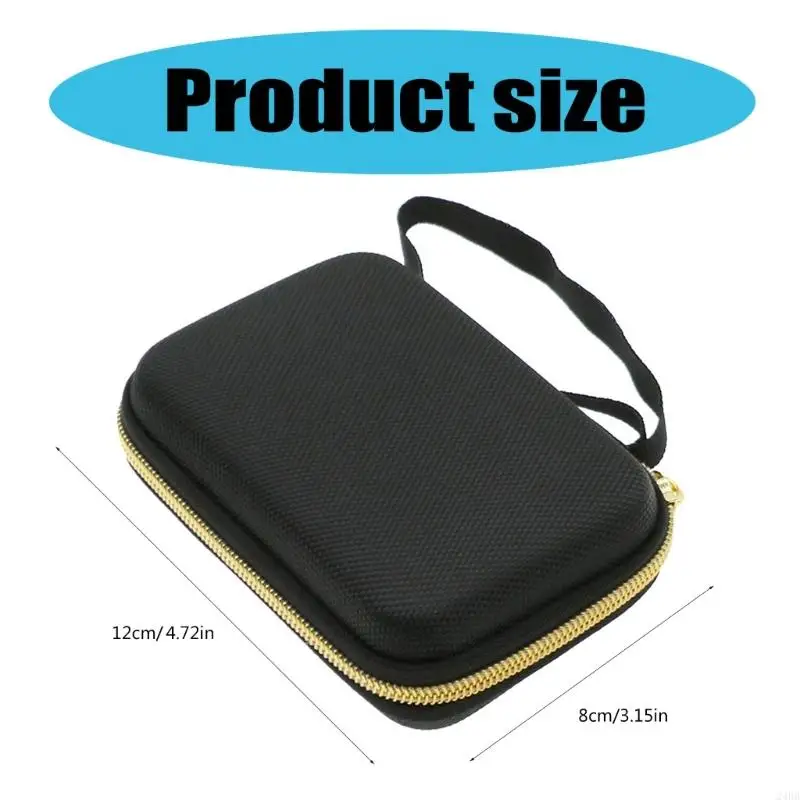 Protector Case Storage Box for Trimui Brick Scratchproof EVA Bag Handheld Game Console Carrying Case with Pocket Black 24BB