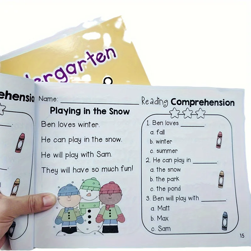 Compreensão infantil, suporte para iluminação em inglês, girino, pequeno ponto mestre, versão de leitura