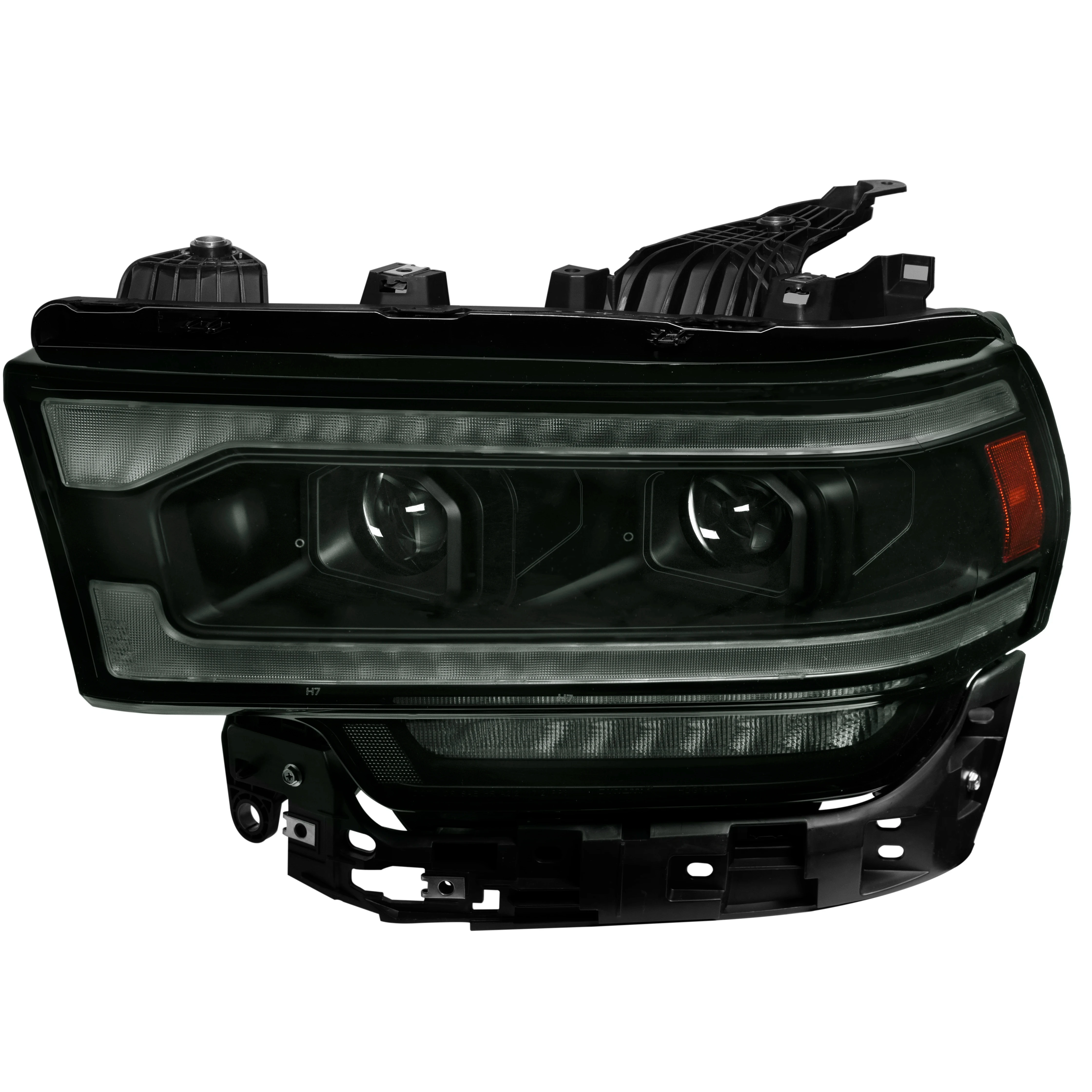 High Quality  front HeadLight projector Headlights DRL/LEDS SEQUENTIAL SIGNAL for 2019-2021 DODGE RAM  2500/3500 chromed /smoke