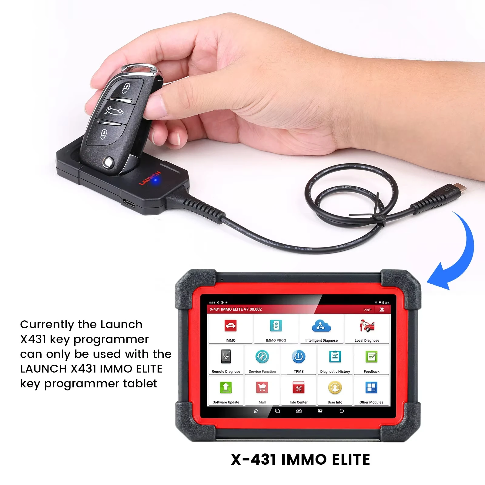Image 7: Programmeur de clés Launch X431 avec télécommande universelle intelligente pour LAUNCH X431 IMMO ELITE, IMMO PLUS, PAD V, PAD VI