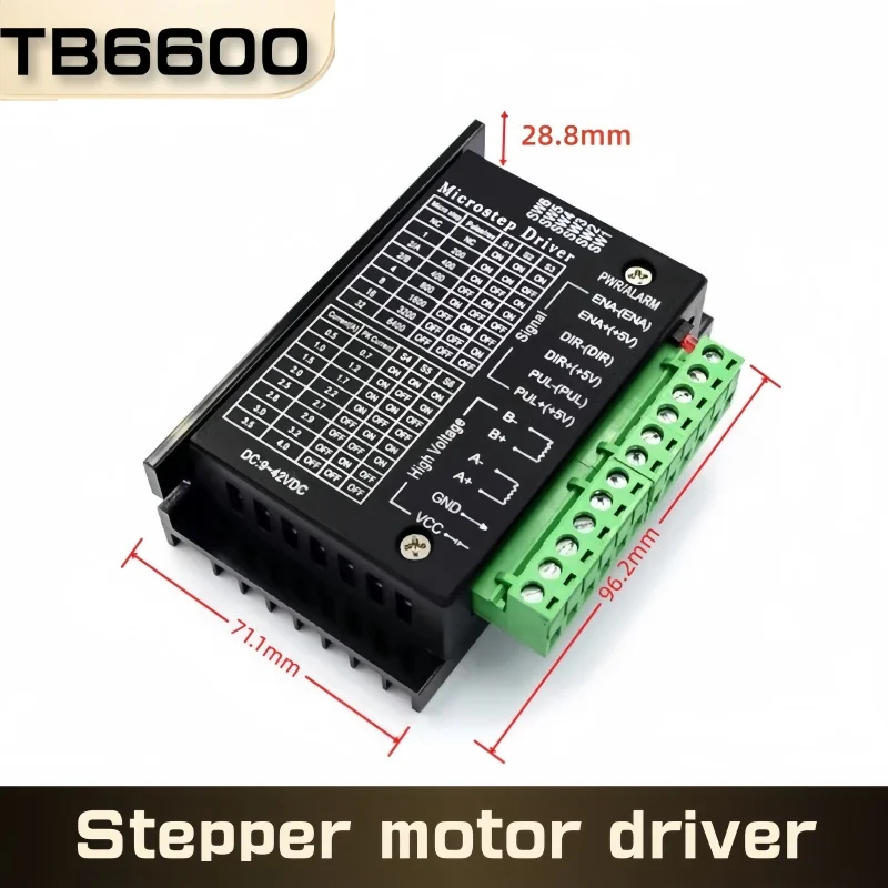 TB6600 Stepper Motor Driver Nema 23 Nema 34 42/57/86 Nema17 32 Segments 4.0A 42VDC CNC Engraving Machine Wood Router Mini Lathe