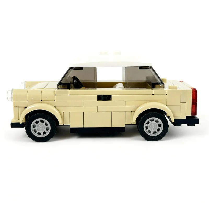 130pcs MOC Trabant 601 City Champions Model Building Blocks Toy Gift Creative Display Collectible Desk Premium Adult Kids Home