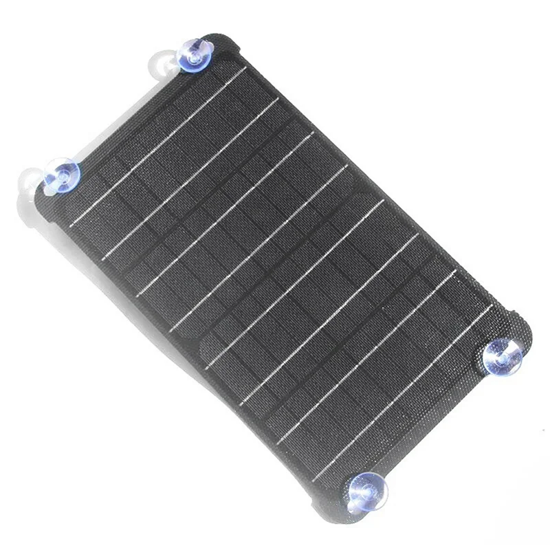 Panel Solar de polisilicio para exteriores, cargador de batería Solar tipo C, salida USB CC para cargador de teléfono móvil, 15W, 5V/18V