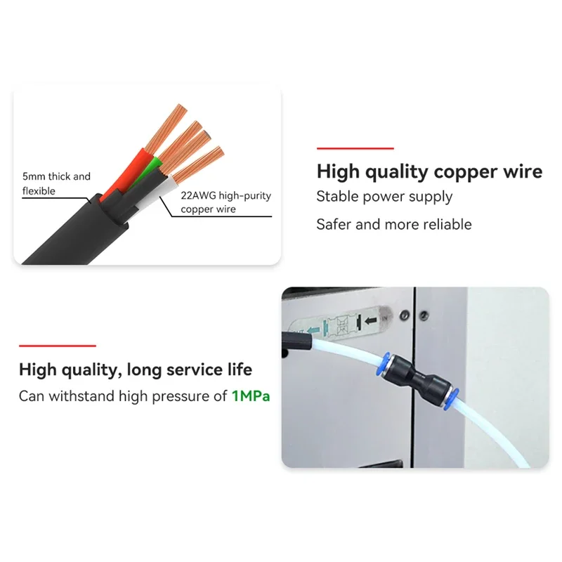 1/2/3 stücke 3D Drucker PTFE Pneumatische Fitting Rohr Anschluss 1,75mm Filament Extruder Schnell Anschluss für Bambu Lab X1 X1C P1P P1S