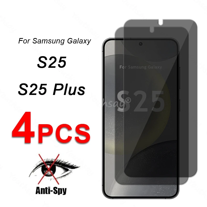 

Privacy Screen Glass For Samsung Galaxy S25 Glass Anti-Spy Protector Screen Film Samsung S25 Tempered Glass Galaxy S25 Plus Film