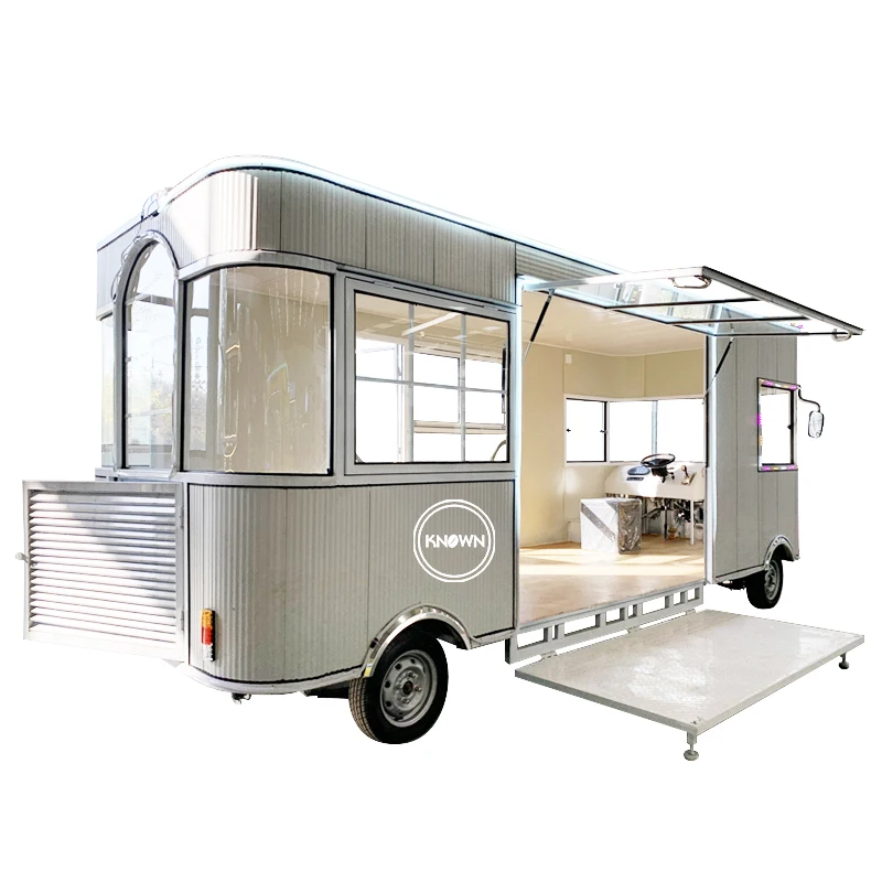 OEM New Street Food Truck Mobile Fast Hot dog Vending Car Customized Ice cream Hamburger Food Van Kiosks