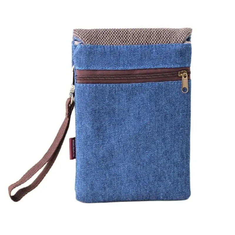 Women Canvas Denim Shoulder Crossbody Bag Brand 2024 Lady Mini Handbag Female Phone Wallet Money Purse Pouch Carteira for Girls