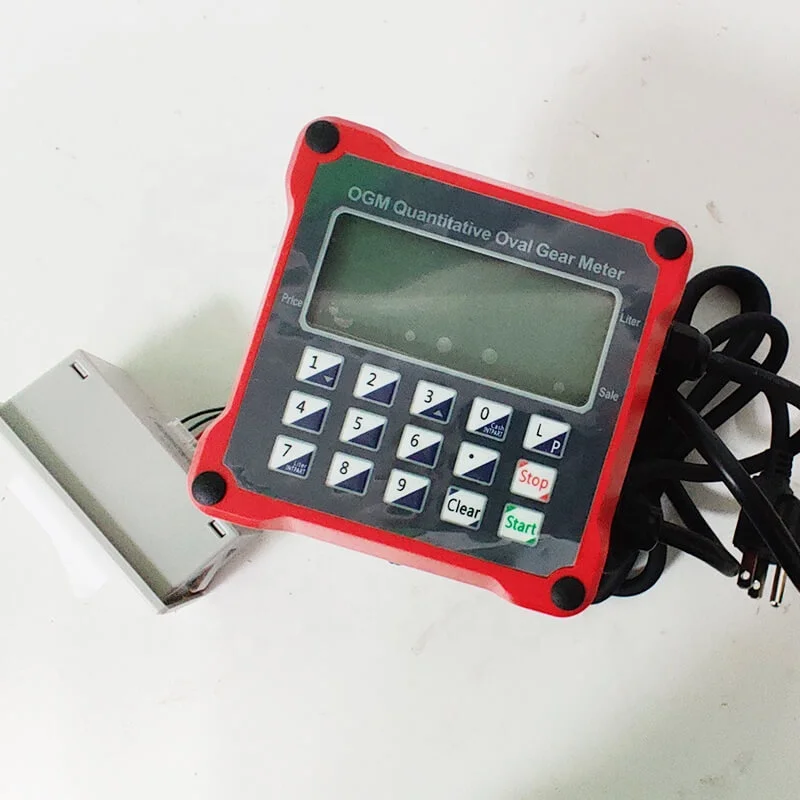 OGM Oval Gear DC12v/24v AC220v Electronic Preset Quantitative Fuel Diesel Petrol Flow Meter With Receipt Printer