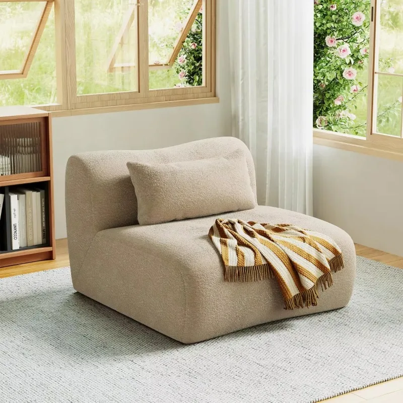 Modern style sponge filled high quality square upholstered combination sofa bed for apartment villas