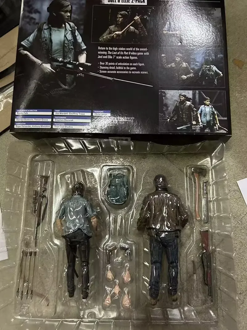 Figura The Last Of Us Parte 2 Joel Ellie con figura de acción de arco 18cm 2 uds conjunto modelo de juguete muñeca móvil conjunta regalo de Navidad