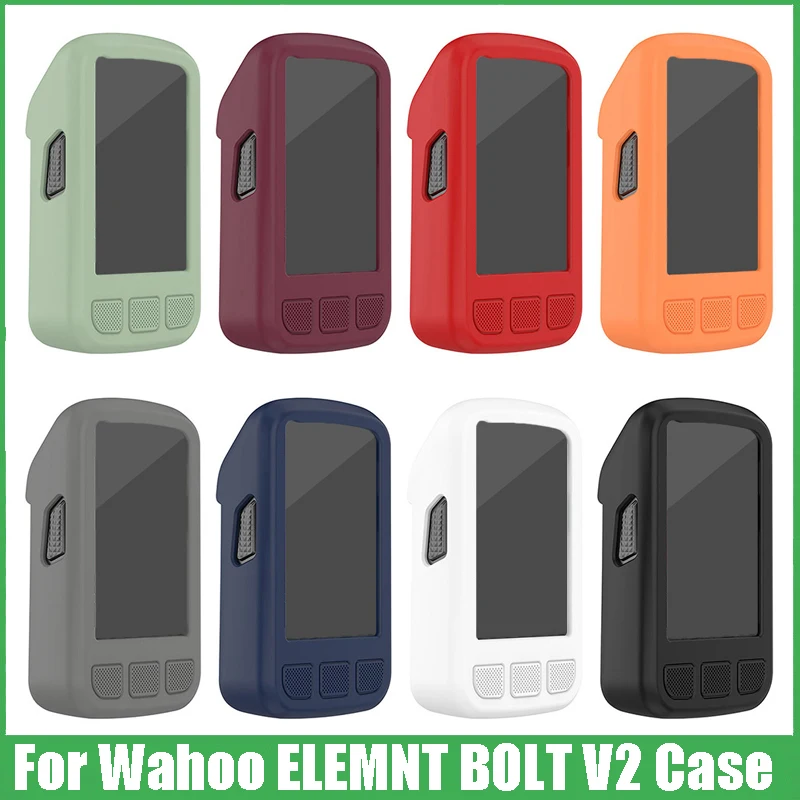 Capa protetora de silicone para computador de bicicleta Acessórios de bicicleta Ciclismo Bumper, Wahoo ELEMNT PARAFUSO, V2 Bike Case