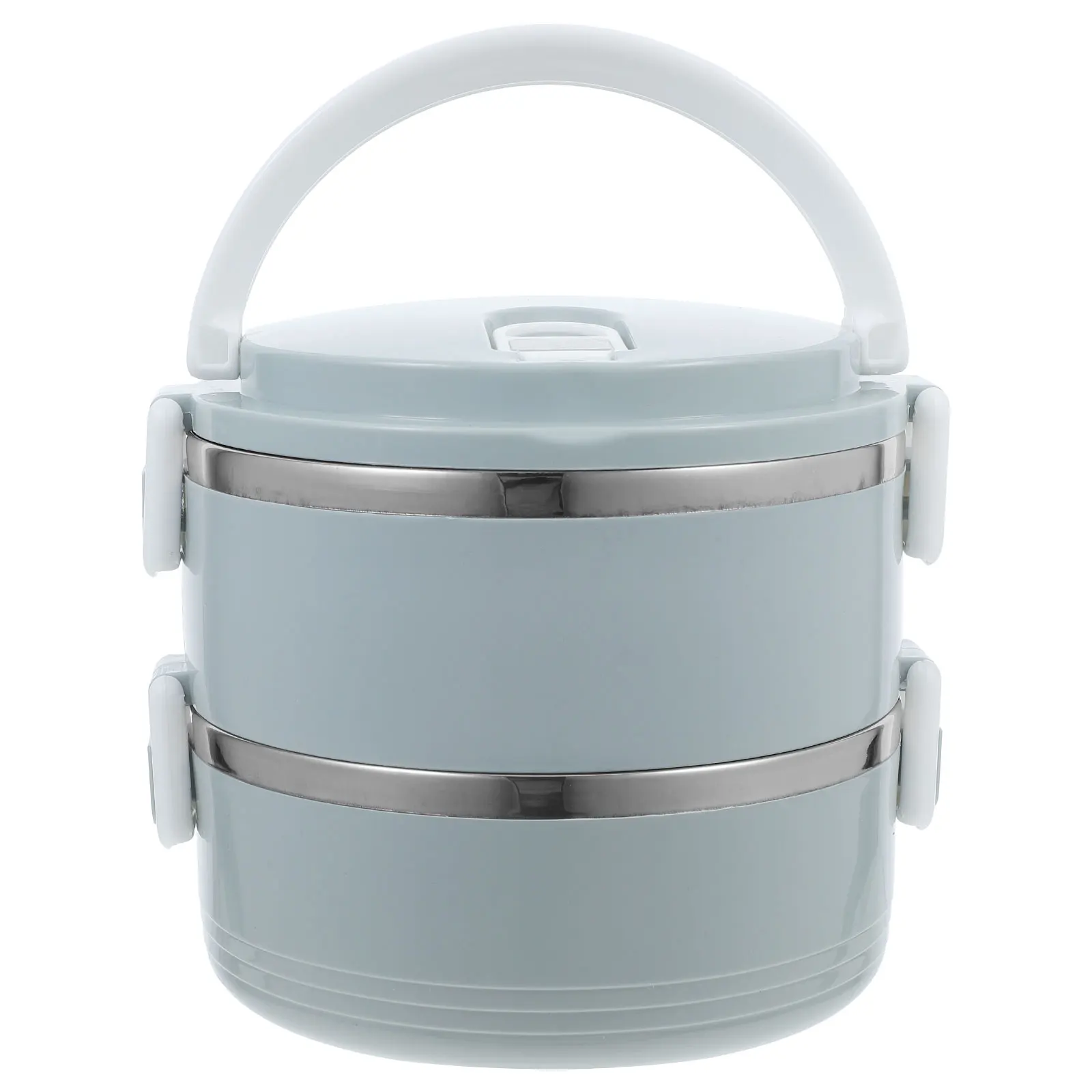 

Thermal Lunch Box Stainless Steel Bento Container Leakproof Double Layer Food Boxes for Adults Students Office Use