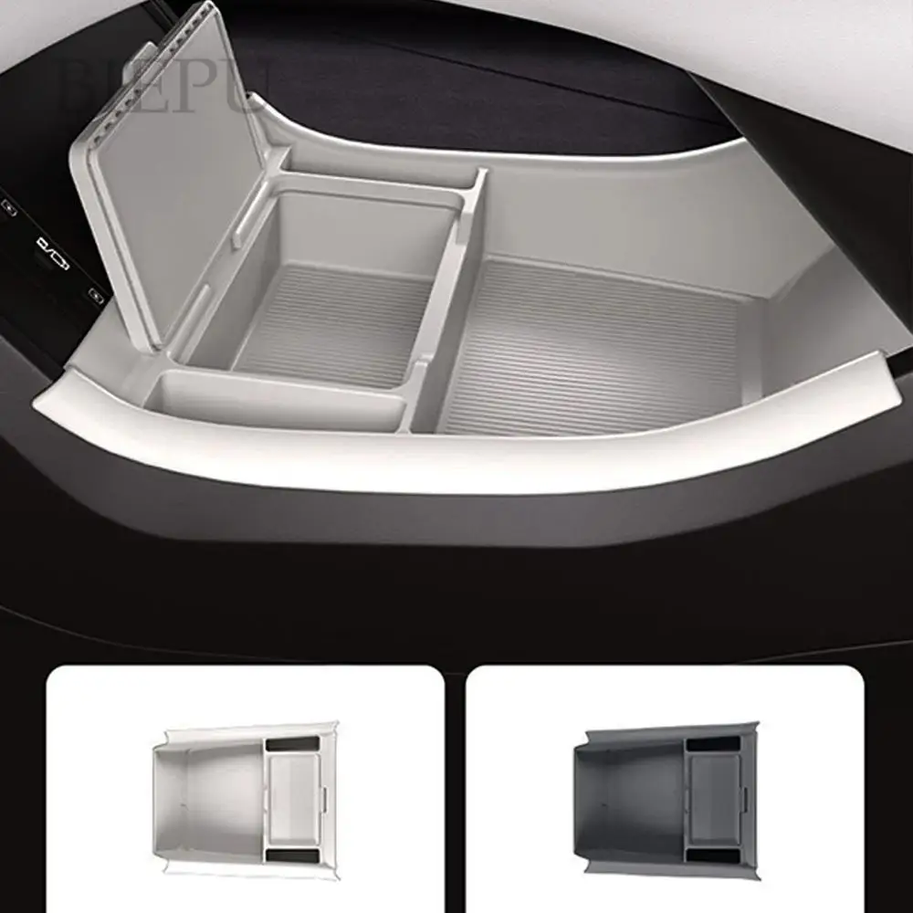 For DENZA N9 2025 2026 Car silicone pad Central Control Lower Storage Box Double Layer Storage Space Mat Accessories