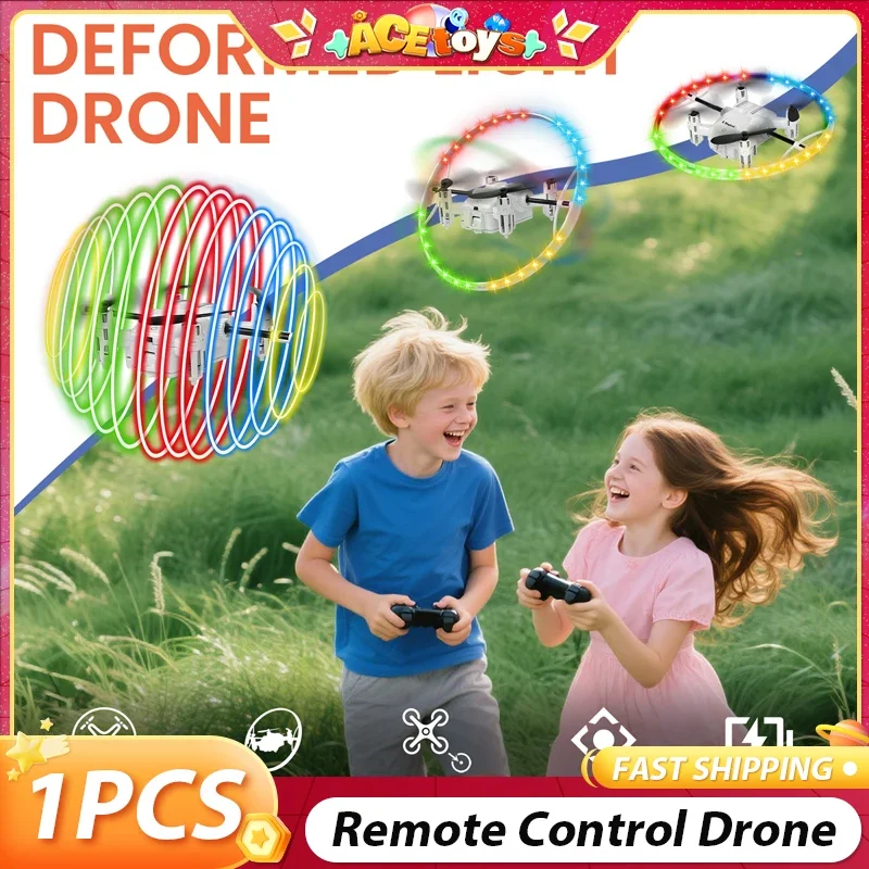 

Дрон с дистанционным управлением, 1 возврат ключа со светодиодной подсветкой, вращение на 360 градусов, 2,4G, электрический дрон, квадрокоптер, игрушки, подарки для детей 14+ лет