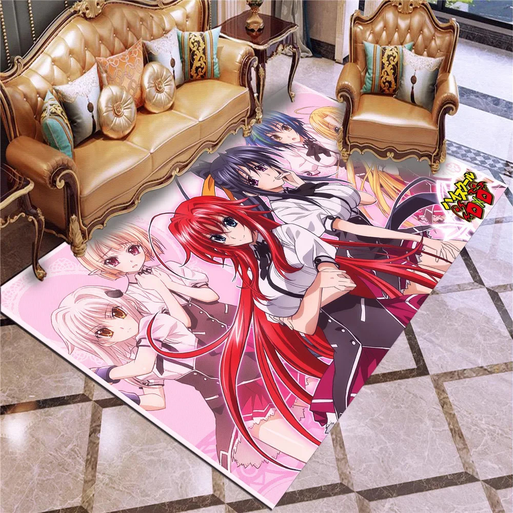 Anime High School DxD Carpet Anti-Skid Area Floor Mat 3D Rug Non-slip Mat Dining Room Living Room Soft Bedroom Carpet Style