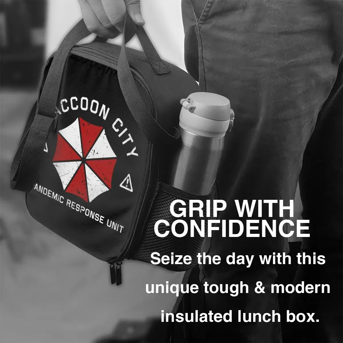 Umbrella Corporations Corp Thermal Insulated Lunch Bags Raccoon City Portable Lunch Container for School Outdoor Bento Food