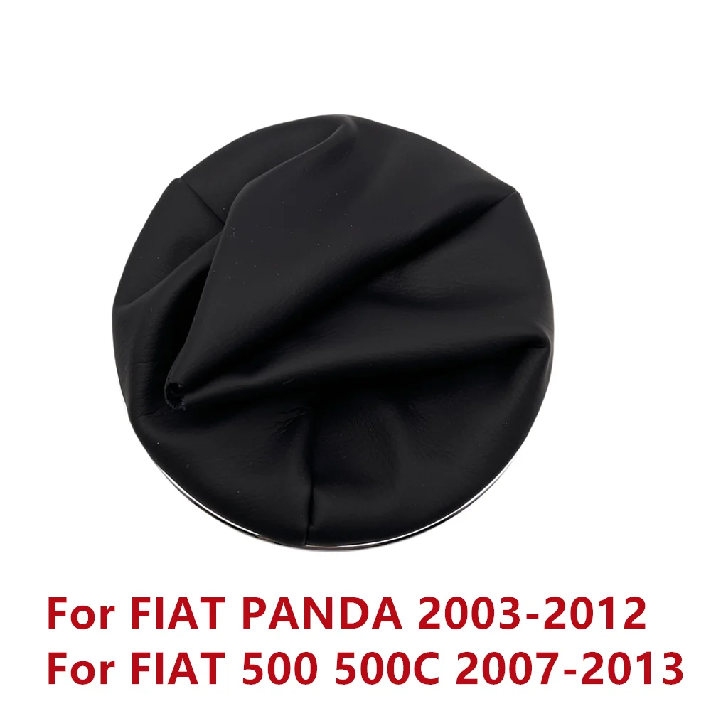 Car Gear Headgear New Leather Shift Gear Knob Lever Gaitor Boot Cover PU For FIAT 500 500C 2007-2013 For PANDA Car Accessory