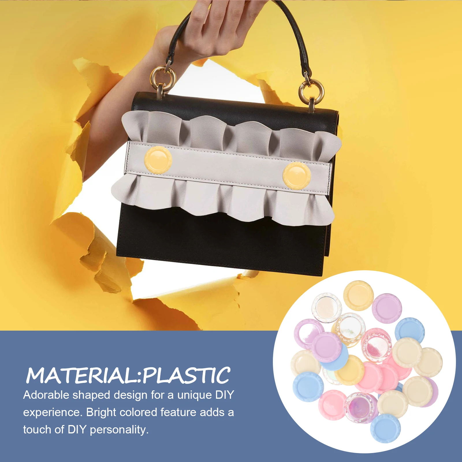 

30 Pcs Glossy Disc Charms for Crafting Flat Back Crafts Mini Jewelry Making Resin Flatback Phone Case Hairpin