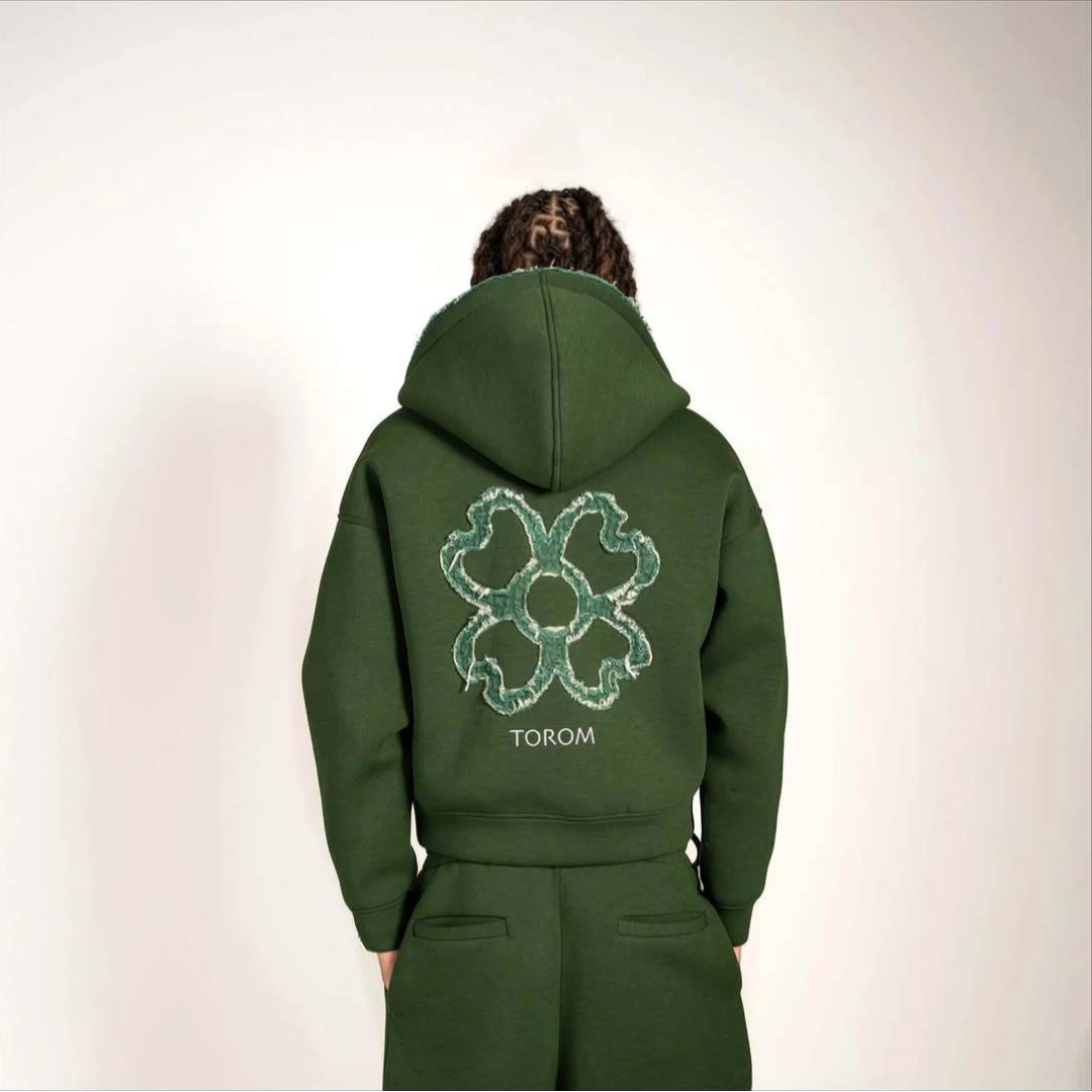 Y2k American Retro trend vintage ins Harajuku emo style solid color subculture casual Loose fit hooded zipper sweatshirt Jackets - view 3
