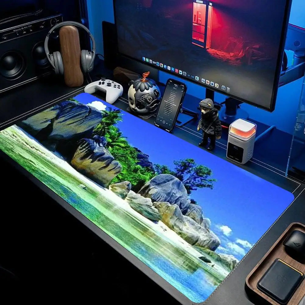 

Beach sea view Mouse Pad large keyboard mouse desk pad non-slip rubber gaming mouse pad laptop mouse carpet