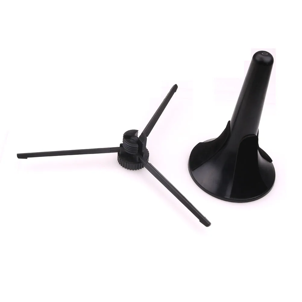 

Portable Foldable Trumpet Tripod Holder Stand Leg Instrument Accessories Musical Instrument Accessory (Black)