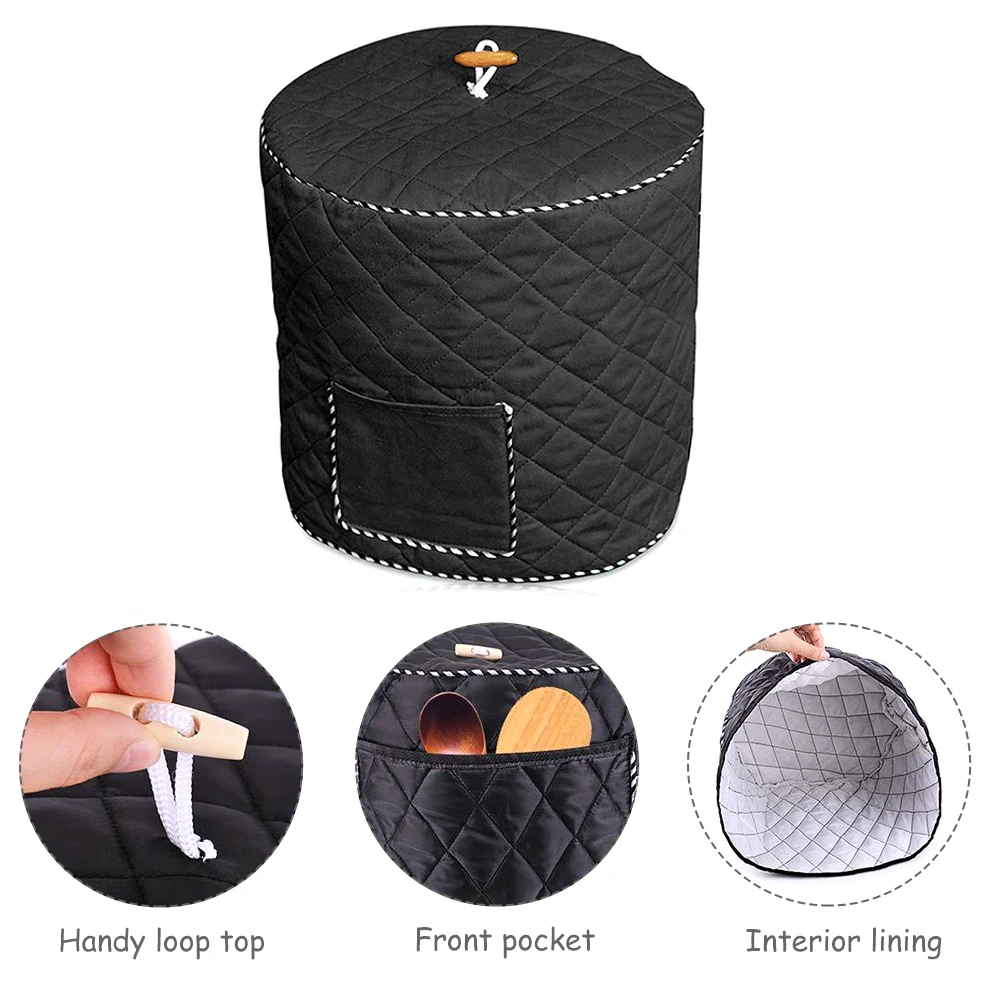 Pressure Cooker Cover 8QD Decorative Home Anti Static Pressure Cookers Dust Cover Lining Interior