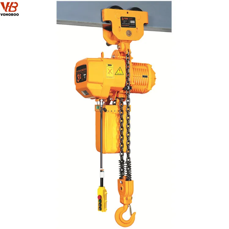 VOHOBOO HHBB Hoist Manufacturer Electric Chain Hoist 2 ton For Factory Workshop