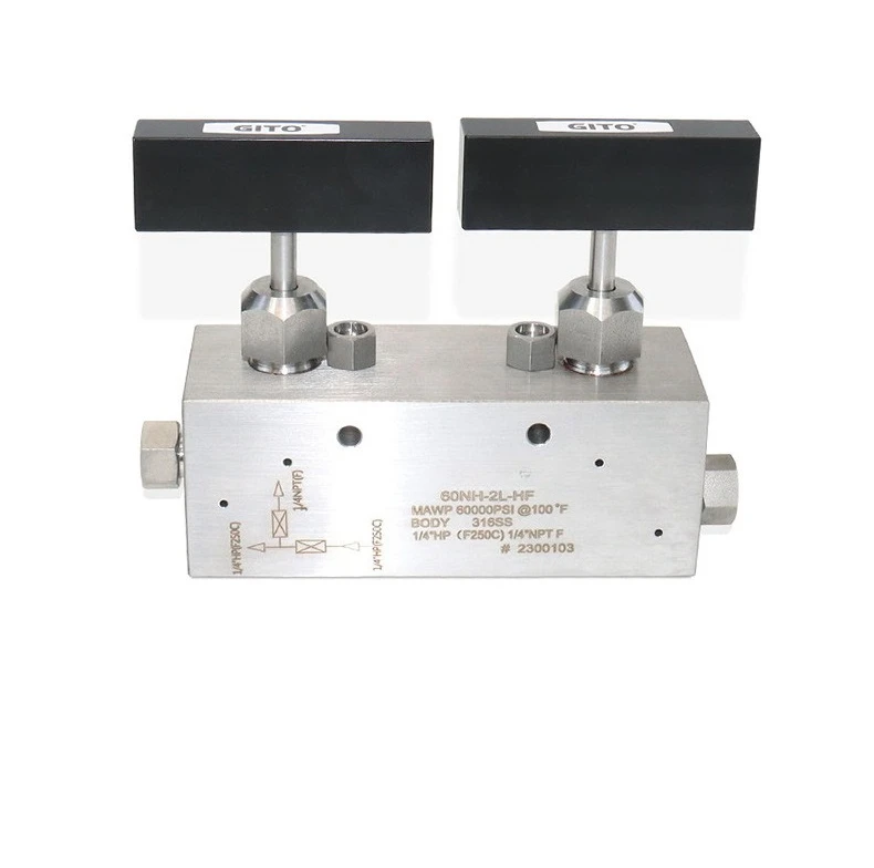 

Stainless Steel Isolation Relief Needle Valve 316 Double Globe Valve Wellhead High-pressure Needle Valve