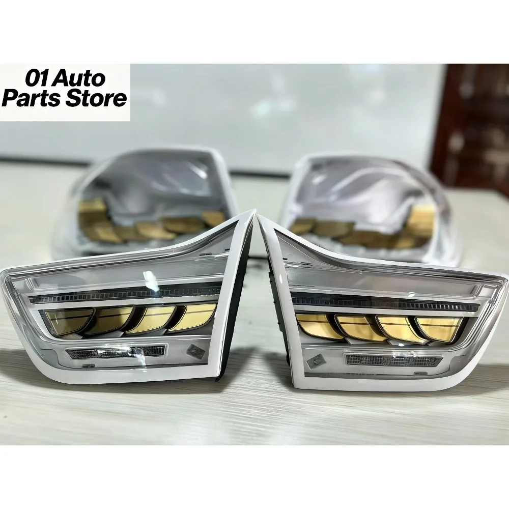 A Set Transparent Chrome Taillights For BMW M4 F32 F36 LED Taillights Handmade Modify Venom Taillights