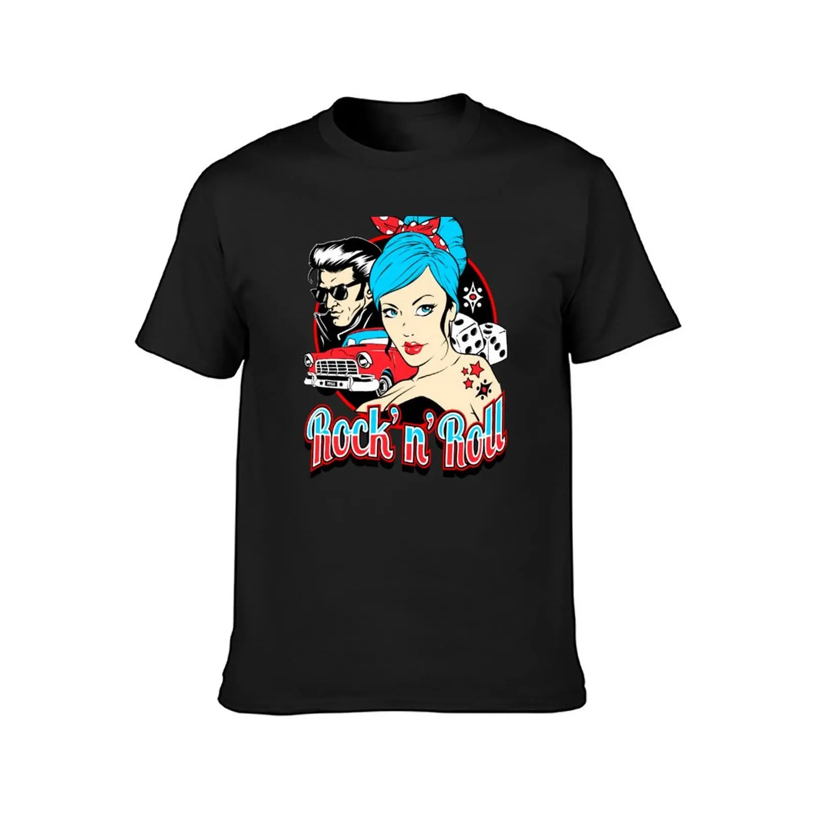 Rockabilly 50s Pin Up Girl 1950s Sock Hop Party Rock and Roll T-Shirt sublime blanks anime plus sizes T-shirt men