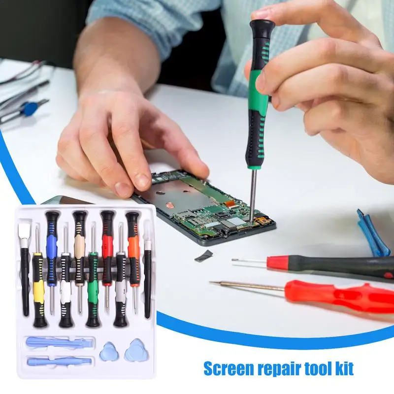 Cell Phone Disassembly Kit 16PCS Disassembly Screwdriver Set Precision Screwdriver Sets Pry Opening Tool Screwdriver Set For