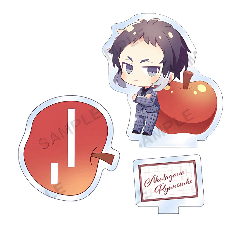 Bungo Stray Dogs Official Acrylic Stand - Atsushi & Dazai 10cm Double-Sided Christmas Apple Series | Anime Figures Collectible - view 4