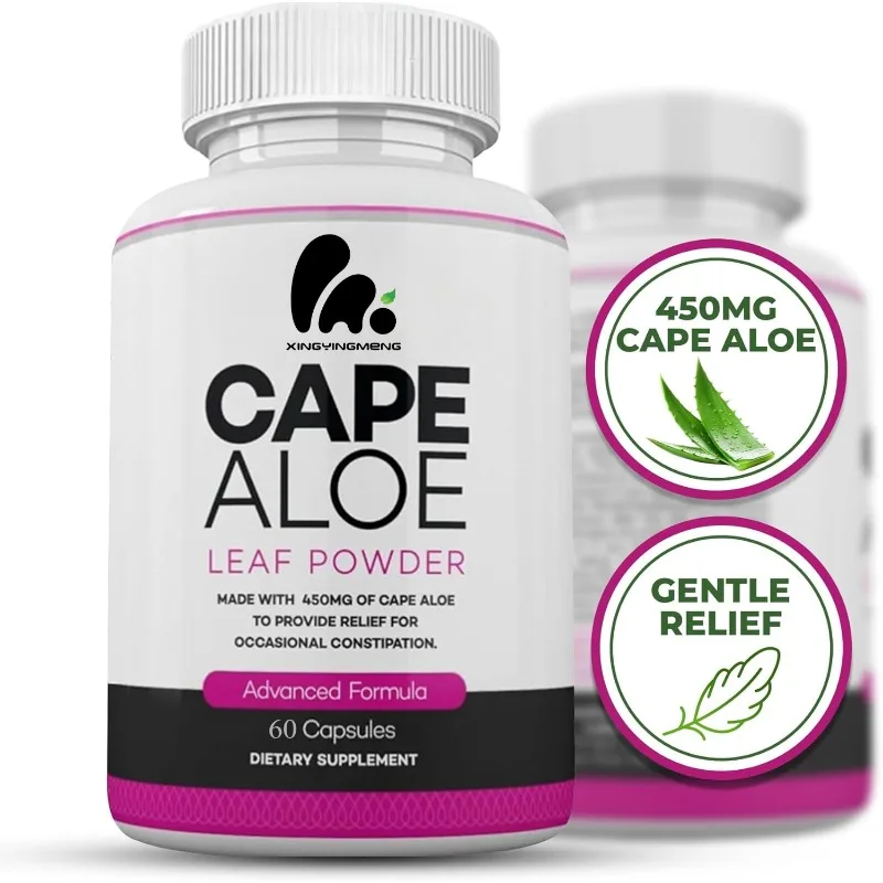 

Pure aloe vera herbal laxative - healthy bowel movements - natural colon cleansing dietary supplement -60 capsules